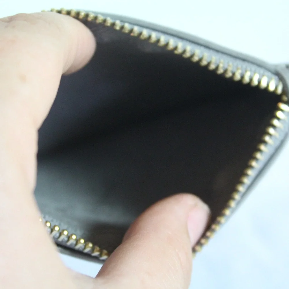 Marc New York Card Holder Wallet Keychain - Gray‎ Small Zip Around Coin Purse